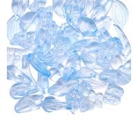 LEGENTLISUR 100G de cuentas de cristal surtidas para hacer joyas, cuentas de gradiente con forma de corazón, flor, oso, tortuga, mariposa, cuentas bonitas para pulseras, collares, pendientes, llaveros