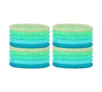 LEGENTLISUR 20 Piezas Pulsera De Arcilla Conjunto De Pulsera De Arcilla Pulsera De Arcilla Apilable Pulsera De Cuentas Heishi Para Mujeres-Serie Verde