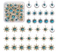 LEGENTLISUR 35 piezas colgante de encanto de cielo brujo para pulseras vintage sol luna estrella colgante aleación resina homólogos para DIY collares, pendientes, llaveros y accesorios de joyería