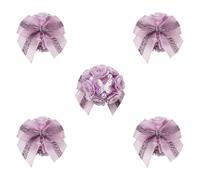 LEGENTLISUR 5 cuentas de flores de 20 mm para bolígrafos, rosa 3D con mariposa, cuentas de resina focal con perlas de imitación ABS para bolígrafos con cuentas, manualidades, pulseras, collares