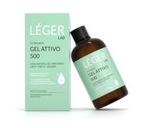 LÉGER LAB Recarga de gel activo de 500 ml para medias drenantes anticelulíticas recargables con sales del Mar Muerto. Acción adelgazante drenante para piernas con un 98% de ingredientes naturales