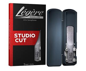 Légère Reeds - Alto Saxófono Reed, Studio Cut, Dureza 3.50 (ASS3.50) - Cañas Sintéticas Premium para Viento-Madera