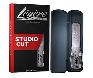 Légère Reeds - Caña sintética para viento de madera, saxofón tenor, corte de estudio, fuerza 3.50 (TSS3.50)