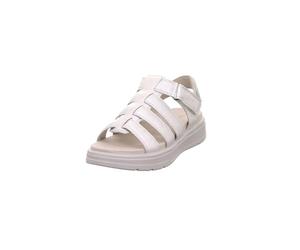 Legero Sandalia plana Sunwalker para mujer, Metallic Silver Otros 9250, 42 EU