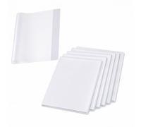 LeGeYo Fundas Transparentes para Libros A4 10 Unid Cubiertas Ajustables Impermeables 21×30cm Material PP Reutilizable para Escuela/Oficina/Hogar