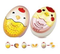 LeGeYo Temporizador para huevos de cocción pack de 2 indicador termocrómico blando/medio/duro escala visible sin cronómetro sin BPA para hogar y cocina