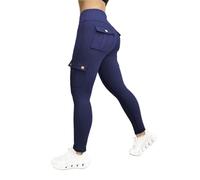 Legging 3D de compresión antielilitis para mujer, talla alta, sin costuras, con bolsillos perfectos para el yoga y el fitness, adelgazamiento y leggings para levantar las caderas mujer, 01#bu2, XXL
