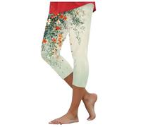 Legging Capri Deporte Mujer Legging Mujer Piratas Cintura Alta Control Vientre para Verano Y Uso Cotidiano Piratas Slim Fit Elegante Leggings Capri Mujers