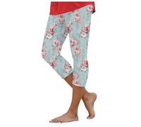 Legging Capri Deporte Mujer Legging Mujer Piratas Cintura Alta Control Vientre para Verano Y Uso Cotidiano Piratas Slim Fit Elegante Leggings Capri Mujers