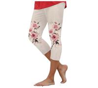 Legging Capri Deporte Mujer Legging Mujer Piratas Cintura Alta Control Vientre para Verano Y Uso Cotidiano Piratas Slim Fit Elegante Leggings Capri Mujers