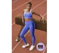 Legging de cintura alta PowerHold® On-The-Go Fabletics Azul Womens L / Corto | 25