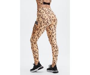 Legging de cintura alta PowerHold® On-The-Go Fabletics Desert Leopard Womens L / Estándar | 27