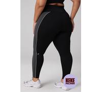 Legging de cintura alta PowerHold® On-The-Go Fabletics Negro Womens 4X / Corto | 25 plus