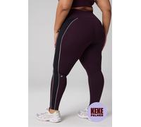 Legging de cintura alta PowerHold® On-The-Go Fabletics Rojo Womens 3X / Corto | 25 plus
