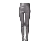 Legging de Efecto Cuero para Mujer - Leggings Push Up para Mujer, Pantalones Yoga, Bottoms de Color Puro, Pantalón Casual, Pantalón de Moda, Corte Ajustado, Bottoms de Cintura Alta, Pantalón Otoño