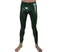 Legging De Látex Para Hombre Pantalones Largos De Goma Fetiche Personalizar,damas Verde,3XL