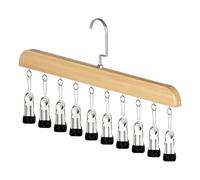 Legging Storage Organizer, Vertical Closet System, Space Saving Rack with Ten Clips, Non Slip Design with Secure Grip, Apparel Accessory, Efficient Sorting Solution for Apartment Dorm Gym Rv