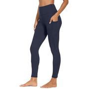 Leggings 3/4 para mujer, yoga, de cintura alta, para mujer, cintura elástica, adelgazante, suave, transpirable, pantimedias para gimnasio, fitness, secado rápido, push-up opaca, 03#navy, M