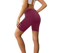Leggings 3D Anti celulitis Mujer Leopardo Impreso Leggings Cortos Deportivos Ciclismo Mujer Leggings Corto Esculpido Talle Alto Opaco Yoga Running Fitness Short Confort Resultados Verano, 01#wine, XXL