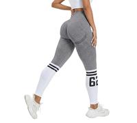 Leggings 3D antiellulita compession 3D para mujer adelgazar de cintura alta sin costuras pantalones deportivos para correr, yoga, fitness, pantalones deportivos, gris, S