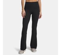 Leggings acampanados Under Armour Meridian Foldover Rib para mujer Negro / Negro S