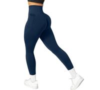 Leggings anticelulitis 3D Compresión Mujer Leggings Deportivos, Leggings Escultantes Elásticos Gran Flexibilidad para Fitness para Senderismo, Camping Vacaciones y Deporte Ocio, A-Marina., L