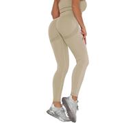 Leggings Anticelulitis Mujer, Mallas Fitness Mujer Cintura Elástica Alta Sexy Con Control De Abdomen Yoga Pantalones Largos Sin Costuras Pilates Gym Secado Rápido Training Ligera Jogging Pantalon