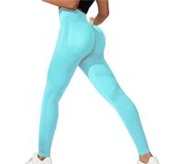 Leggings Anticelulitis Mujer, Mallas Yoga Mujer Cintura Alta Elasticos Transpirable Ajustado Casual Yoga Pantalón Largos Sin Costuras Pilates Gym Secado Rápido Training Ligera Jogging Pantalon
