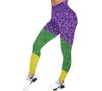 Leggings artísticos de los años 80 para mujer, máscara de carnaval colorida, cintura alta, pantalones deportivos de los años 80, pantalones deportivos elásticos, pantalones de yoga, pantalones