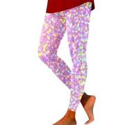 Leggings brillantes para mujer con estampado de festival, pantalones de fiesta para el día a día, oficina, vacaciones, escenarios, carnaval, elásticos, estampados, versátiles, fáciles de limpiar