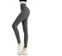 Leggings de cintura alta con sensación desnudez, push up, deportivos, for mujer, for fitness, correr, yoga, pantalones, leggings sin costuras, for gimnasio for chica para yoga fitness(Style27Grey,S)