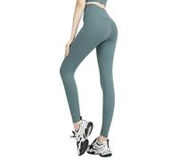 Leggings de cintura alta con sensación desnudez, push up, deportivos, for mujer, for fitness, correr, yoga, pantalones, leggings sin costuras, for gimnasio for chica para yoga fitness(Style7Green,S)
