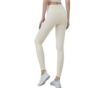 Leggings de cintura alta con sensación desnudez, push up, deportivos, for mujer, for fitness, correr, yoga, pantalones, leggings sin costuras, for gimnasio for chica para yoga fitness(Style2White,M)