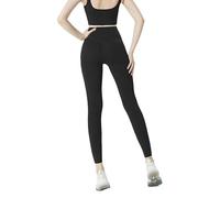 Leggings de cintura alta con sensación desnudez, push up, deportivos, for mujer, for fitness, correr, yoga, pantalones, leggings sin costuras, for gimnasio for chica para yoga fitness(Style1Black,XL)