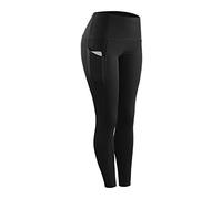 Leggings de cintura alta, mallas para correr mujer con bolsillos, pantalones de yoga elásticos deportivos mallas deportivas con cintura, mallas no transparentes para gimnasio, entrenamiento, correr