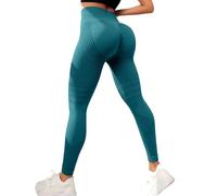 Leggings de compresión 3D anticelulitis para adelgazar y adelgazar polainas para mujer de deporte, pantalones leggings de gran cintura alta sin costuras push up opaca deporte para yoga, gimnasio al