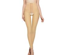 Leggings de Compresión Lipo para Después de la Cirugía para Mujeres Faja Moldeadora con Cintura Ajustable Pantalones Moldeadores con Abertura en la Entrepierna y Elevador de Glúteos(Skin,XXL)