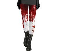 Leggings de Halloween Mujer 2025 Diario Pantalones De Yoga Sin Costura De Talle Alto Chándal Patrón De Cabeza De Muerte Pantalones Anti Ellulita Para Mujeres Ligero Casual Deporte, rosa brillante, S
