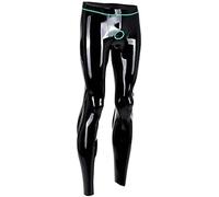 Leggings De Látex Para Hombre, Mallas De Goma Flacas Con Agujeros De Anillo Personalizados,Amarillo,S