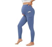 Leggings de maternidad para mujer con bolsillos sobre el vientre, pantalones de yoga para embarazo, ropa deportiva, leggings de entrenamiento