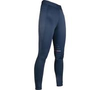 Leggings de montar -Sports- rodillera sintét - Adulto - Azul oscuro / 44/46