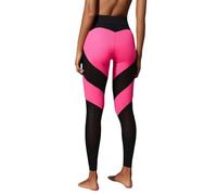 Leggings de mujer 2026 patchwork melocotón cadera leggings cintura alta cadera ascensor deporte elástico algodón opaco mujer pantalones de correr, Rosa intenso., L