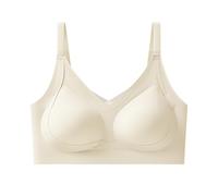 Leggings de niña de 4 años sujetador deportivo largo con cuello cuadrado para mujer, con cuello alto acanalado con almohadillas integradas para niño y niña de 3 años, beige, L