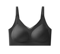 Leggings de niña de 4 años sujetador deportivo largo con cuello cuadrado para mujer, con cuello alto acanalado con almohadillas integradas para niño y niña de 3 años, Le Noir, L