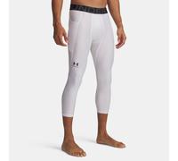 Leggings de tres cUnder Armourrtos HeatGear® Compression para hombre Mallas ¾ para hombre. Transpirables, absorben el sudor Blanco / Negro XL
