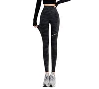 Leggings de yoga Mírame sin costuras Cómodas Ropa Sport Core for Corte Natural Talla, Le Noir, XXL