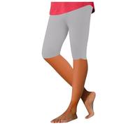 Leggings de Yoga Mujer con Encaje Cintura Alta 3 4 Capri Elasticos Levantamiento de Caderas Ajuste Flexible Elegantes para Gimnasio Jogging Ballet Baile Verano Primavera Actividades Cotidianas (S)