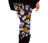 Leggings de yoga para mujer, Leoprint, pantalones de fitness largos negros ajustados, leggings estampados, elásticos, elegantes, cintura alta, pantalones para correr, Halloween, para el tiempo libre