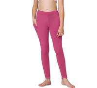 Leggings de yoga para niñas, cintura elástica, pantalones para correr, entrenamiento, danza activa, con bolsillos, de 2 a 13 años, hot pink, 4-5 años