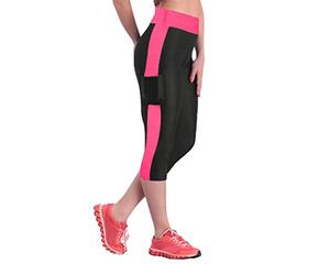 Leggings Deporte Mujer Push Up Deportivos Cortos Leggings Capri Talla Grande Anticeluliticos Elasticos Mallas 3/4 Cintura Alta Antirozaduras Transpirable Leggins Bolsillo Gym Ciclismo Pilates